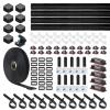 AORUICN Cable Management Organizer Kit, Desk Cable Organizer, Cable Management Under Desk, Wire Management and Cord Organizer for Home, Office, Standing Desk view 1