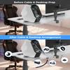 AORUICN Cable Management Organizer Kit, Desk Cable Organizer, Cable Management Under Desk, Wire Management and Cord Organizer for Home, Office, Standing Desk view 2