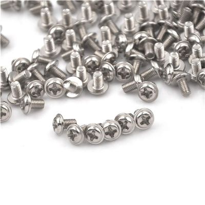 100Pcs M3X5 Screws 5mm PC Case Hard Drive Precision PSU 6/32" Hex Silver Screws For Computer Floppy DVD ROM Motherboard