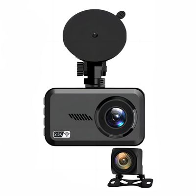 Bluavido 2.5K Ultra HD 2560 * 1440P Dash Cam WiFi Logger IMX415 Car Video Recorder Dual Camera 1080P Night Vision Black Box (Without GPS)
