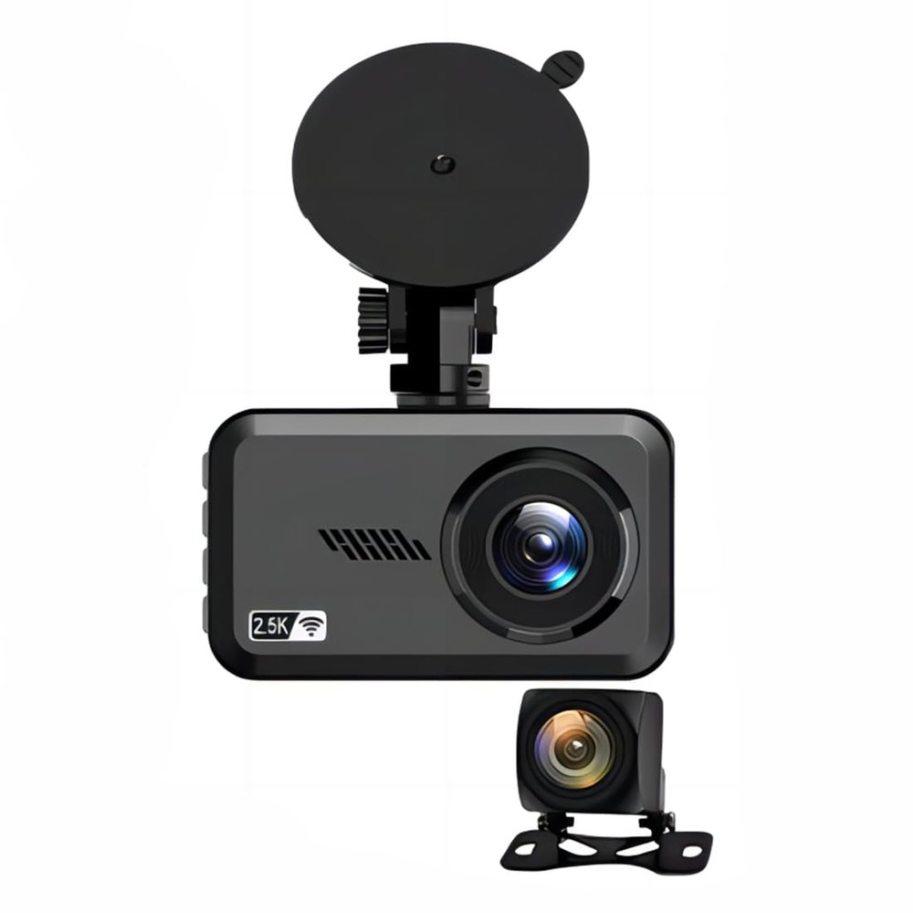 Bluavido 2.5K Ultra HD 2560 * 1440P Dash Cam WiFi Logger IMX415 Car Video Recorder Dual Camera 1080P Night Vision Black Box (Without GPS)