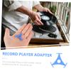 MOLUCKFU Vinyl Record Adapter for Turntable Wide Compatibility Sturdy Plastic Turntable Accessory view 2