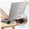 KICHOUSE 4pcs Laptop Stand Ergonomic Laptop Riser with Anti-Slip Design Foldable Portable Notebook Holder for Enhanced Airflow and Office Travel view 3