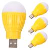COOLHIYA 4pcs USB Led Mini Light Bulbs Portable Emergency Lamps for Night Lighting Desk Use Compact USB Small Lights for Home Office for Ambient Illumination view 1