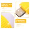 COOLHIYA 4pcs USB Led Mini Light Bulbs Portable Emergency Lamps for Night Lighting Desk Use Compact USB Small Lights for Home Office for Ambient Illumination view 2