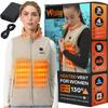 Weston Womens Heated Fleece Vest, 4 Heating Zones, 7.4V Power Output, view 1