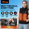 Weston Womens Heated Fleece Vest, 4 Heating Zones, 7.4V Power Output, view 2