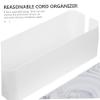 PHENOFICE Cord Organizer Box Cable Management Cover Large Wire Organizer Desk Cord Hider Bamboo HIPS for Home view 3