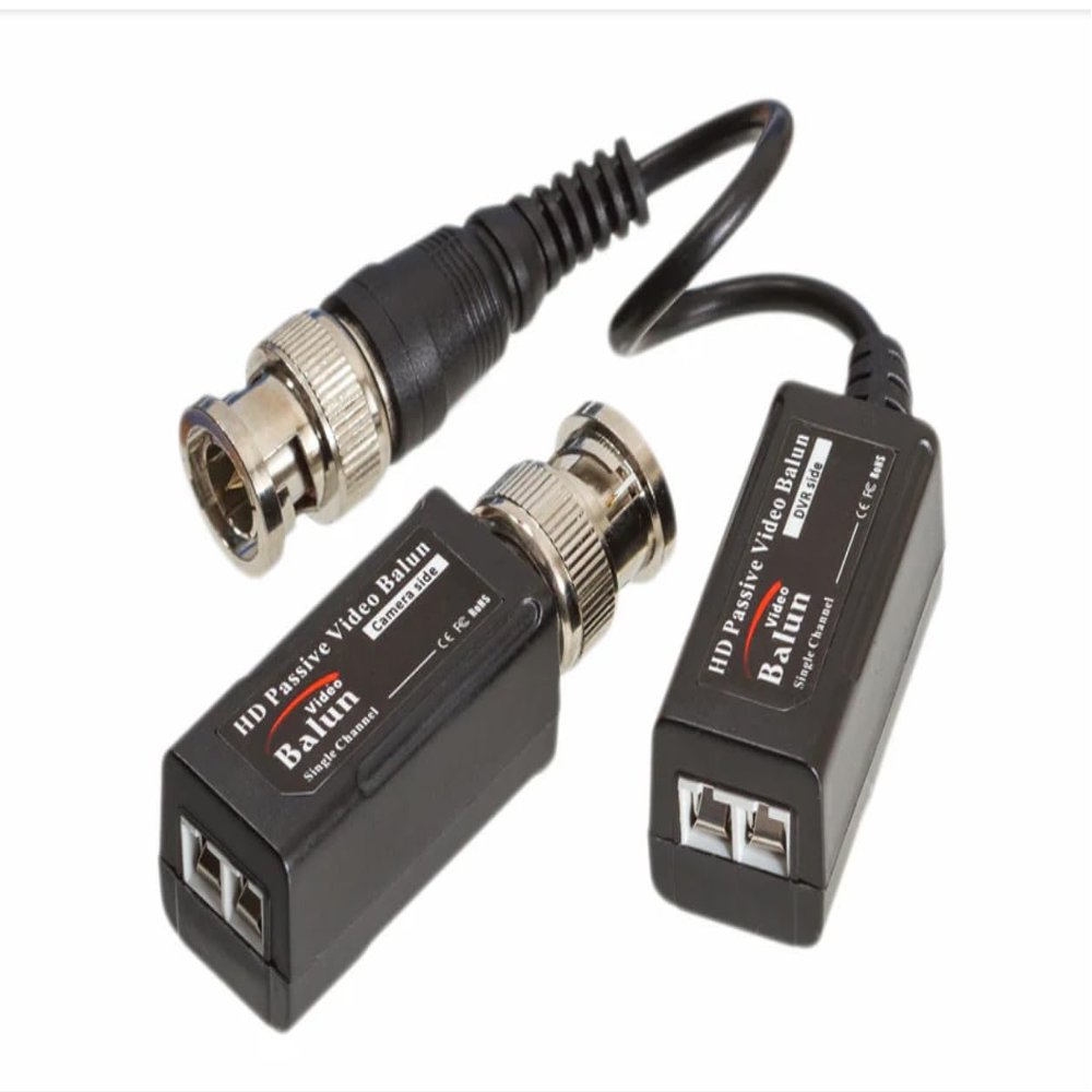 Video Balun, 5MP, BNC Interface, Black