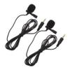 Alasum 2pcs Microphone for Laptop Wireless Clip Microphone Amplifier Black for Live Interview Recording view 1