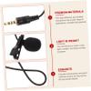 Alasum 2pcs Microphone for Laptop Wireless Clip Microphone Amplifier Black for Live Interview Recording view 4