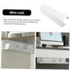 IWOWHERO Desk Wire Organizer Cable Management Rack Desk Storage Organizer White view 4