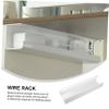 WOONEKY Storage Organizer Tray Desk Cable Management Cord Organizer Under Desk Wire Management Rack view 4