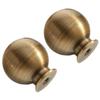 WOONEKY 4pcs Vintage Door Handle -Shaped Pulls for Cabinets and Retro Style Replacement Furniture Hardware for Closets and Bookcases Easy to Install view 3