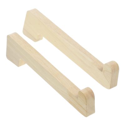 ARTIBETTER 2pcs Wooden Laptop Stand for Desk Portable Riser Holder Height Laptop Support for Home Office and Travel and Lightweight Design for Tablets