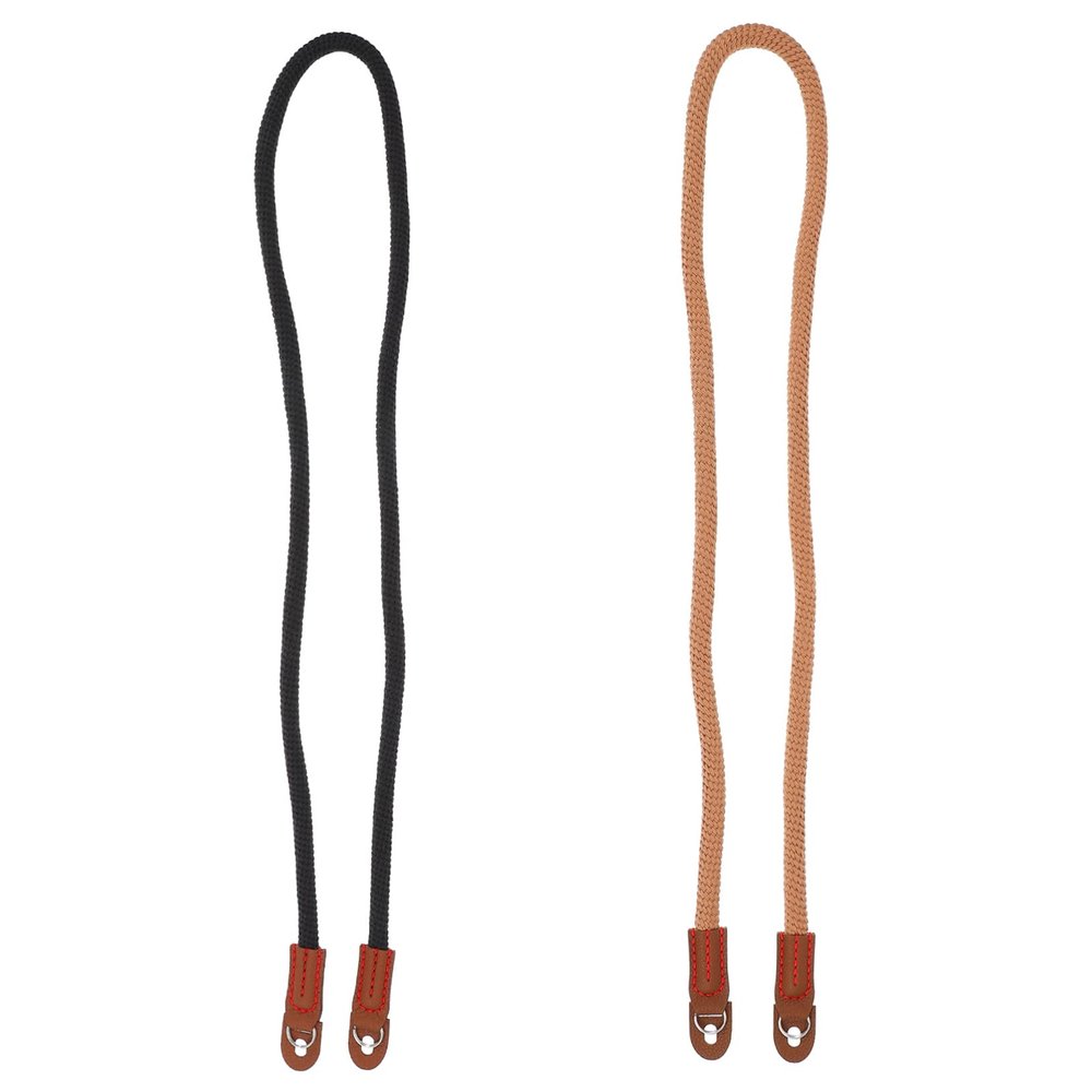 LIFKICH 2pcs Multi-use Camera Sling Straps Shoulder Neck Hanging Weaving Camera Belt Ring