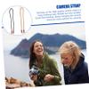 LIFKICH 2pcs Multi-use Camera Sling Straps Shoulder Neck Hanging Weaving Camera Belt Ring view 2