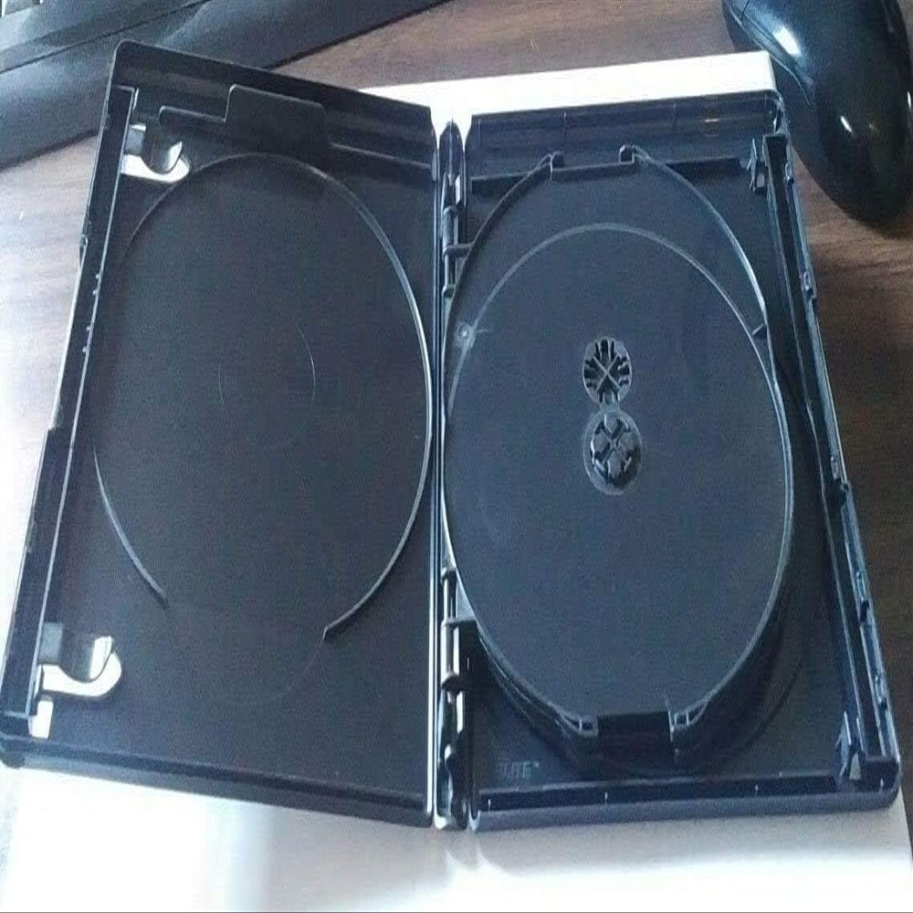 Viva Elite Black 150 PK 15mm Blu-Ray Replace Case Hold 4 Discs (4 Tray NO 4K UHD Logo)