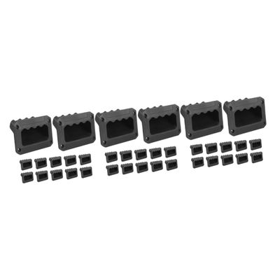 ARTIBETTER 36pcs Recessed Speaker Handles Plastic Side Handles for Easy Installation Audio Speaker Cabinets for Stage and Event Use