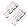 KONTONTY Silicone Wire Fixing Straps 20pcs Cable Wrappers for Electronics Organizers Cable Management Net view 1