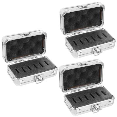 CAXUSD 3pcs Box Aluminum Telescope Filter Storage Box for Astrophotography Aluminum Travel Case Eyepieces Filter Holder