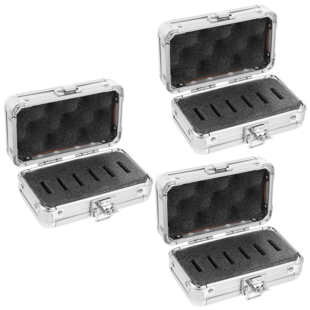 CAXUSD 3pcs Box Aluminum Telescope Filter Storage Box for Astrophotography Aluminum Travel Case Eyepieces Filter Holder