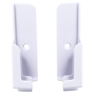 MERRYHAPY 1pair Wall-Mounted Adjustable Slot Bracket for Phone and Tablet Easy Installation Material for Home Office and Smooth