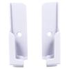 MERRYHAPY 1pair Wall-Mounted Adjustable Slot Bracket for Phone and Tablet Easy Installation Material for Home Office and Smooth view 1