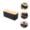 CAXUSD Household Cable Organizer Box Medium Container for Charging Cords Socket Storage and Cable Management for Home Office view 2