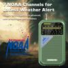XHDATA D221 NOAA Weather Radio Portable AM FM Shortwave Radio Receiver, 2 AA Battery Operated, Transistor Radio with Excellent Reception for Emergency, Hurricane, Gift, Walking and Home (Green) view 2