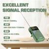 XHDATA D221 NOAA Weather Radio Portable AM FM Shortwave Radio Receiver, 2 AA Battery Operated, Transistor Radio with Excellent Reception for Emergency, Hurricane, Gift, Walking and Home (Green) view 4