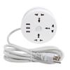MERRYHAPY Outlet Power Strip Panel Cable White Portable Travel Extension Socket Multi-use Power Strip for Us Plug view 1