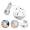 MERRYHAPY Outlet Power Strip Panel Cable White Portable Travel Extension Socket Multi-use Power Strip for Us Plug view 2