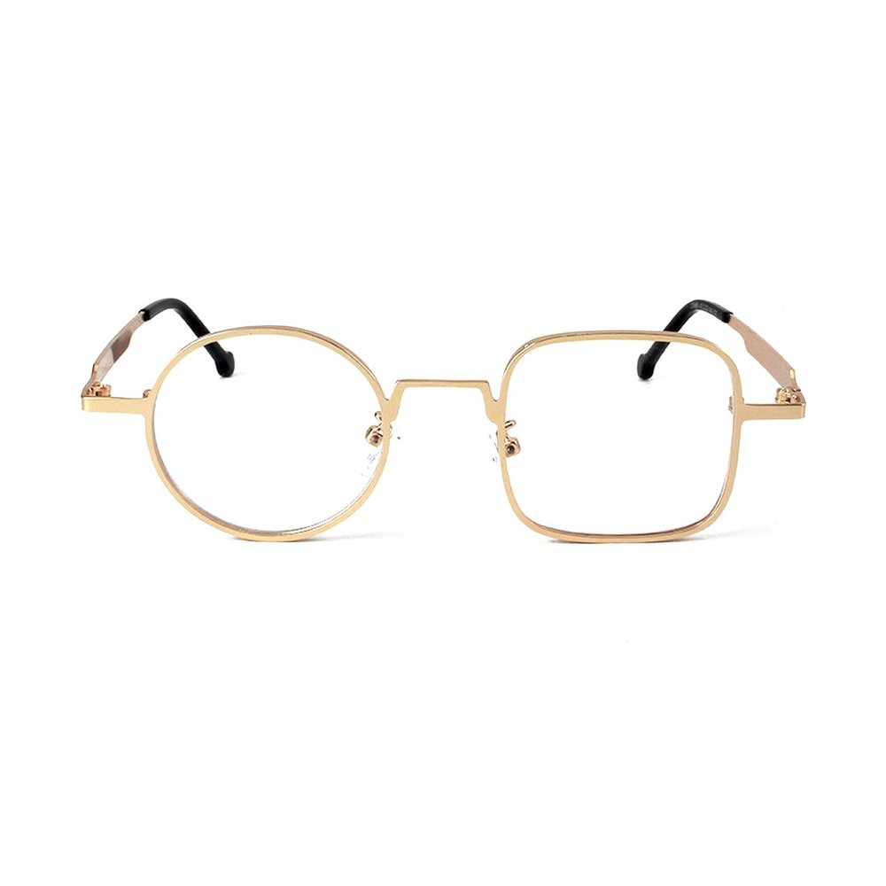 laureles Blue Light Blocking Irregular One Square One Round Readers Reading Glasses Women Computer Eyeglasses (C2, +1.75 Magnification)