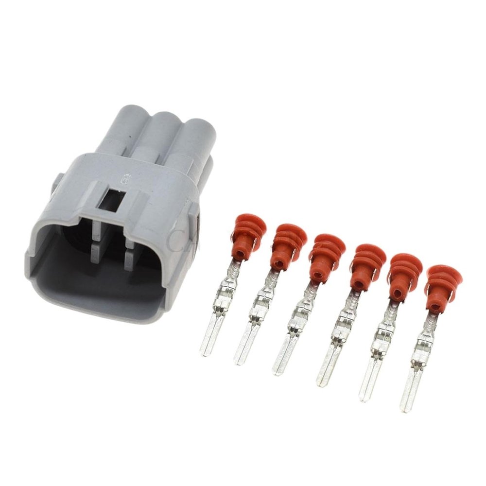 1 Set Sum1tomo MT090 6 Pin Male Female Waterprof Auto Connector p/Lug 6187-6561 6180-6771(Male Set)