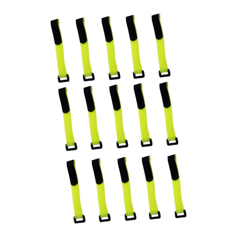 SECFOU 15pcs Hook and Tape Straps and Lightweight Bike Sticky Straps for Organizing Cables for Tidy Bike Wheel Binding