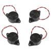 4PCS SFM-27-W Beep Tone Alarm Ringer, DC 3-24V 90dB Active Piezo Electronic Buzzer, Black Continuous Beep Speaker, Electronic Buzzer Alarm Sounder Sound Beep  view 1