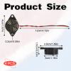 4PCS SFM-27-W Beep Tone Alarm Ringer, DC 3-24V 90dB Active Piezo Electronic Buzzer, Black Continuous Beep Speaker, Electronic Buzzer Alarm Sounder Sound Beep  view 2