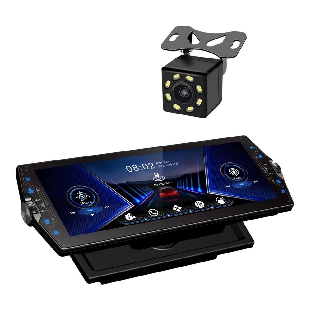 12.3Inch Android 10 Car Radio with CarPlay Auto Multimedia Video Player Navigation Compatible with 10.1Inch Back Frame with Camera