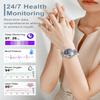 Smart Watches for Women(Answer/Make Calls) with Diamonds, 1.3 HD Bluetooth Smart Watch for Android iOS Phones, IP68 Waterproof Fitness Activity Trackers Smartwatch with Heart Rate/SpO2/Sleep Monitor view 4