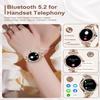 Fitoncloud Diamonds Smart Watches for Women (Answer/Make Call), 1.3 Touch Screen with IP68 Waterproof Smartwatch for Android/iPhone, Pedometer with 100+ Fitness Activity/Heart Rate/SpO2 view 2