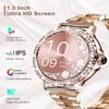 Fitoncloud Diamonds Smart Watches for Women (Answer/Make Call), 1.3 Touch Screen with IP68 Waterproof Smartwatch for Android/iPhone, Pedometer with 100+ Fitness Activity/Heart Rate/SpO2 view 3