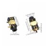 100PCS PJ-209 PJ209 Stereo Jack 2.5MM Golden Female Headphone Socket view 4