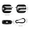 Black and White Porto Rico Porto Rico Bluetooth Earbuds Case Cover for Airpods 3 with Keychain,Unisex Shockproof Protective Wireless Charging Case Cover view 2