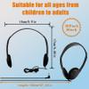 Cptoion 30 Pack Class Set Headphones for Kids,Classroom Headphones Bulk for Classroom School Students,Earphones Adjustable with 3.5 mm Jack for Youth Adults(Black) view 2
