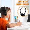 Cptoion 30 Pack Class Set Headphones for Kids,Classroom Headphones Bulk for Classroom School Students,Earphones Adjustable with 3.5 mm Jack for Youth Adults(Black) view 3