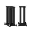A Pair of Speaker Stands, Heavy Duty Speaker Stand Holds Bookshelf/Satellite/Large Speaker, Vibration-Absorbing MDF Design, 1.961.96in Metal Column Support,Holds 88lbs Speaker (Black, 60cm/23.6in) view 1