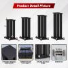 A Pair of Speaker Stands, Heavy Duty Speaker Stand Holds Bookshelf/Satellite/Large Speaker, Vibration-Absorbing MDF Design, 1.961.96in Metal Column Support,Holds 88lbs Speaker (Black, 60cm/23.6in) view 3