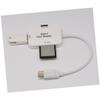 3 in 1 USB Type-C Card Adapter for Micro Cards, White view 4