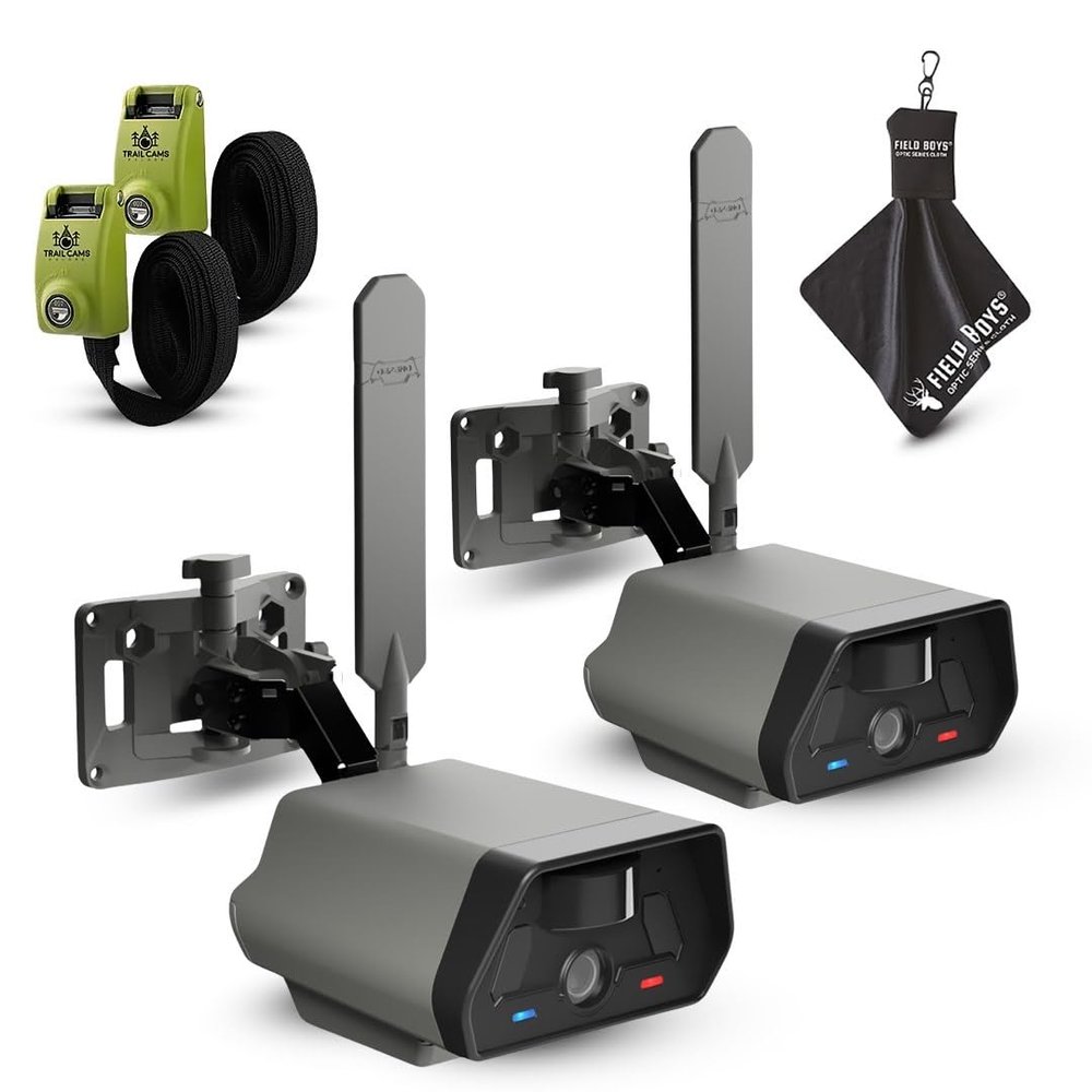 TACTACAM Defend Cellular Security Camera - No WiFi Required - Motion Activated Wireless Camera - Motion Detection - Includes Steel Reinforced Straps and Microfiber Cleaning Cloth (2PK)